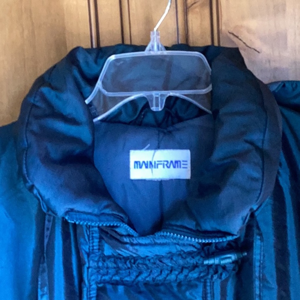 Mainframe Detailed Teal Hooded Cozy Coat View 2